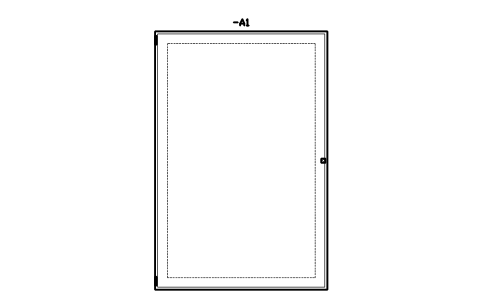 Vorschau des Symbols Wall enclosure 800 x 1200, Block CPL_ENC_800X1200