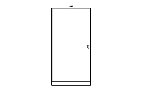 Vorschau des Symbols Floor-standing cabinet 1000 x 2000, Block CPL_ENC_FS_1000X2000