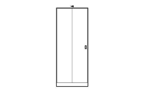 Vorschau des Symbols Floor-standing cabinet 800 x 2000, Block CPL_ENC_FS_800X2000