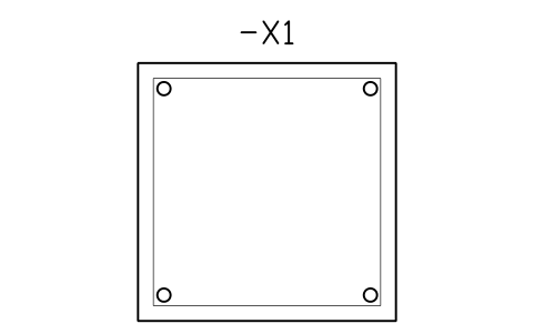 Vorschau des Symbols Terminal box 100 x 100, Block CPL_ENC_TERMBOX_100
