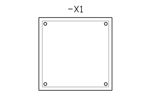 Vorschau des Symbols Terminal box 150 x 150, Block CPL_ENC_TERMBOX_150
