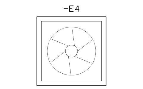 Vorschau des Symbols Fan and filter unit 120 mm, Block CPL_FAN_FILTER_120
