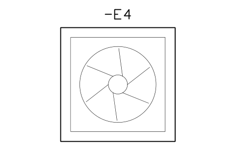 Vorschau des Symbols Fan and filter unit 150 mm, Block CPL_FAN_FILTER_150