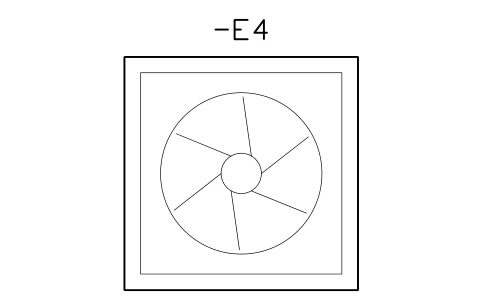 Vorschau des Symbols Fan and filter unit 204 mm, Block CPL_FAN_FILTER_204