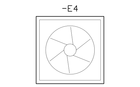 Vorschau des Symbols Fan and filter unit 323 mm, Block CPL_FAN_FILTER_323