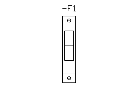 Vorschau des Symbols Fuse holder 10 x 38, 1 pole, Block CPL_FUSE_HOLDER_1P