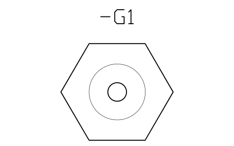 Vorschau des Symbols Cable gland M16, Block CPL_GLAND_M16