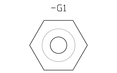 Vorschau des Symbols Cable gland M20, Block CPL_GLAND_M20