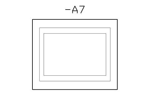 Vorschau des Symbols HMI panel 4.3-inch, cutout, Block CPL_HMI_4