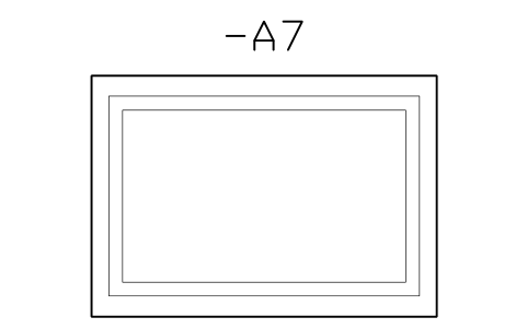 Vorschau des Symbols HMI panel 7-inch, cutout, Block CPL_HMI_7