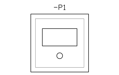 Vorschau des Symbols Panel meter 144 x 144, Block CPL_METER_144