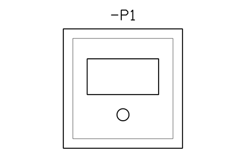 Vorschau des Symbols Panel meter 72 x 72, Block CPL_METER_72