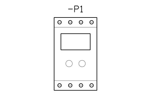 Vorschau des Symbols Energy meter, 3-phase, DIN rail, Block CPL_METER_ENERGY