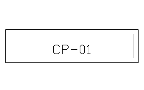 Vorschau des Symbols Panel title block, Block CPL_MK_PANEL_TITLE
