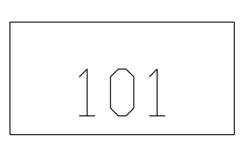 Vorschau des Symbols Wire number marker, Block CPL_MK_WIRE_NO