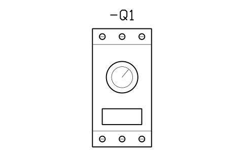Vorschau des Symbols Motor protection circuit breaker, Block CPL_MPCB_45