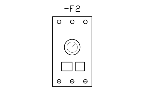 Vorschau des Symbols Thermal overload relay 40 A, Block CPL_OVERLOAD_40A
