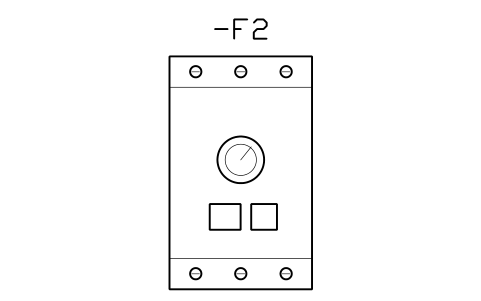 Vorschau des Symbols Thermal overload relay 65 A, Block CPL_OVERLOAD_65A