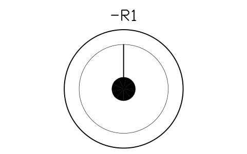 Vorschau des Symbols Potentiometer knob, Block CPL_POTENTIOMETER
