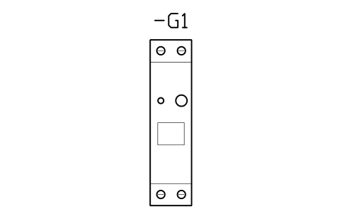Vorschau des Symbols Power supply 24 V DC, 1 A, Block CPL_PSU_24V_1A