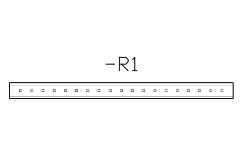 Vorschau des Symbols DIN rail 35 x 7.5, 500 mm, Block CPL_RAIL_500