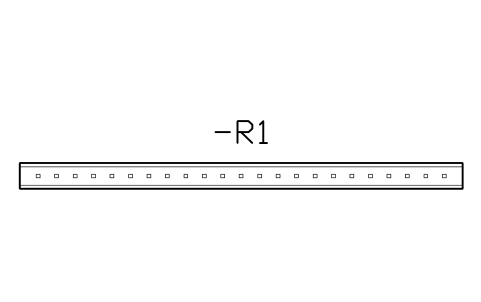 Vorschau des Symbols DIN rail 35 x 7.5, 600 mm, Block CPL_RAIL_600