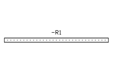 Vorschau des Symbols DIN rail 35 x 7.5, 800 mm, Block CPL_RAIL_800