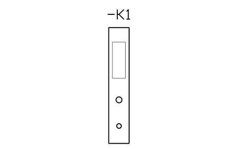Vorschau des Symbols Interface relay, 14 mm, Block CPL_RELAY_SLIM_14