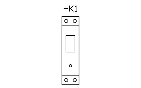 Vorschau des Symbols Solid state relay, 22.5 mm, Block CPL_RELAY_SOLID