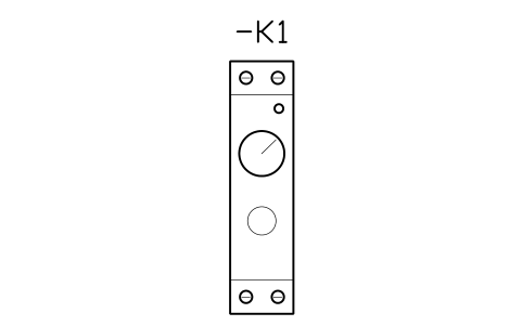 Vorschau des Symbols Time relay, 22.5 mm, Block CPL_RELAY_TIME
