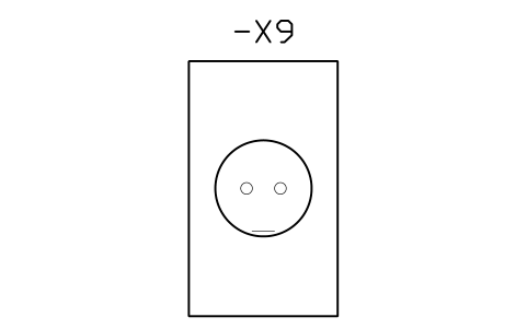 Vorschau des Symbols Service socket, rail mounted, Block CPL_SOCKET_SERVICE