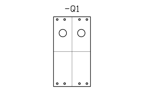 Vorschau des Symbols Reversing starter unit, 90 mm, Block CPL_STARTER_REVERSING