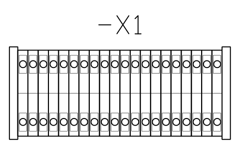 Vorschau des Symbols Terminal strip, 20 terminals, 6.2 mm, Block CPL_TERM_RUN_20