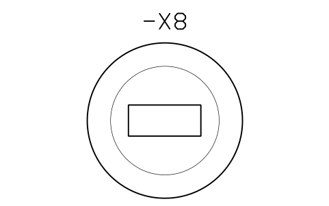 Vorschau des Symbols Service interface socket, Block CPL_USB_SOCKET
