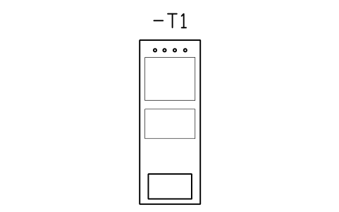 Vorschau des Symbols Frequency converter 0.75 kW, Block CPL_VFD_0K75