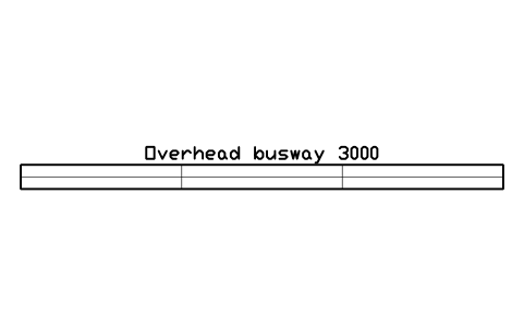 Vorschau des Symbols Overhead busway 3000, Block DCL_BUSWAY_3000