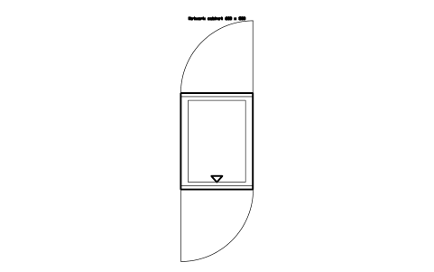 Vorschau des Symbols Network cabinet 600 x 800, Block DCL_CAB_NETWORK_600X800