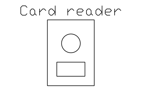 Vorschau des Symbols Card reader, Block DCL_CARD_READER