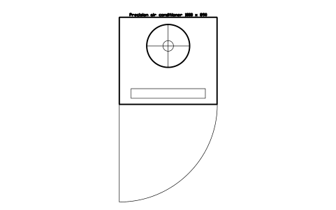 Vorschau des Symbols Precision air conditioner 1000 x 890, Block DCL_CRAH_1000