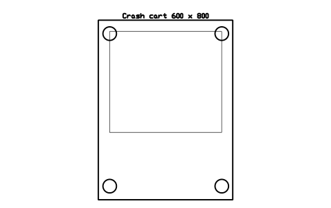 Vorschau des Symbols Crash cart 600 x 800, Block DCL_CRASH_CART