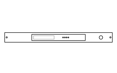 Vorschau des Symbols Transfer switch 1U, Block DCL_EL_ATS_1U