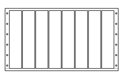 Vorschau des Symbols Blade chassis 6U, Block DCL_EL_BLADE_6U