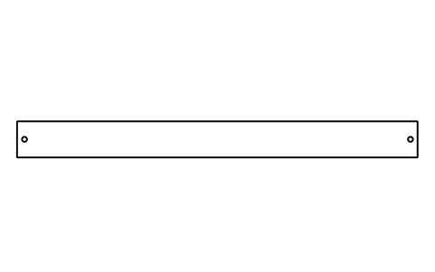 Vorschau des Symbols Blanking panel 1U, Block DCL_EL_BLANK_1U