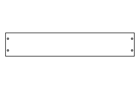 Vorschau des Symbols Blanking panel 2U, Block DCL_EL_BLANK_2U