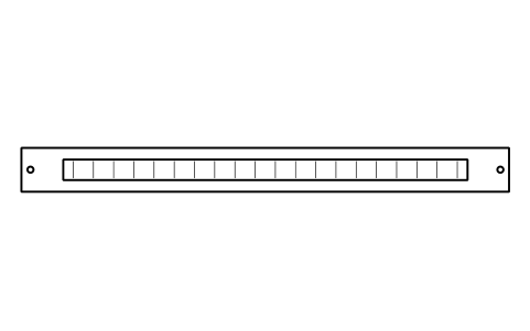Vorschau des Symbols Brush panel 1U, Block DCL_EL_BRUSH_1U