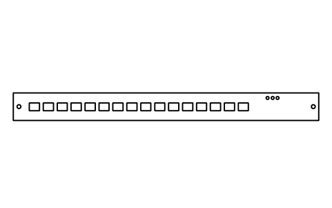 Vorschau des Symbols Console server 1U, Block DCL_EL_CONSOLE_1U