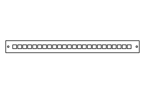 Vorschau des Symbols Patch panel 1U, 24 ports, Block DCL_EL_PATCH_24