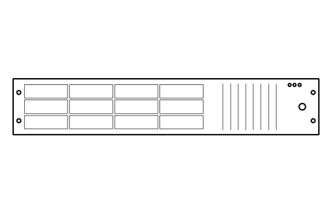 Vorschau des Symbols Server 2U, Block DCL_EL_SERVER_2U