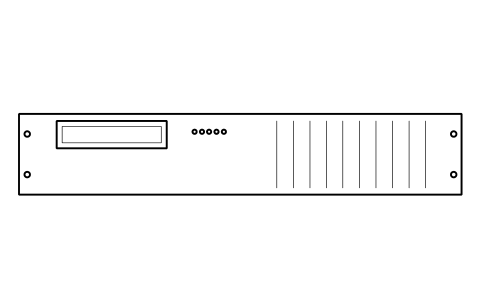 Vorschau des Symbols Rack UPS 2U, Block DCL_EL_UPS_2U