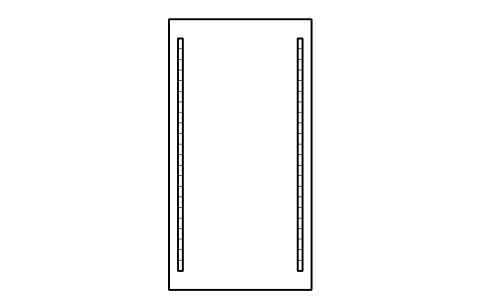 Vorschau des Symbols Rack frame 22U, Block DCL_FRAME_22U